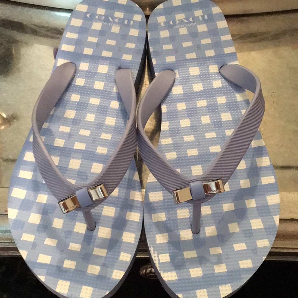 Brand New COACH flip flops
